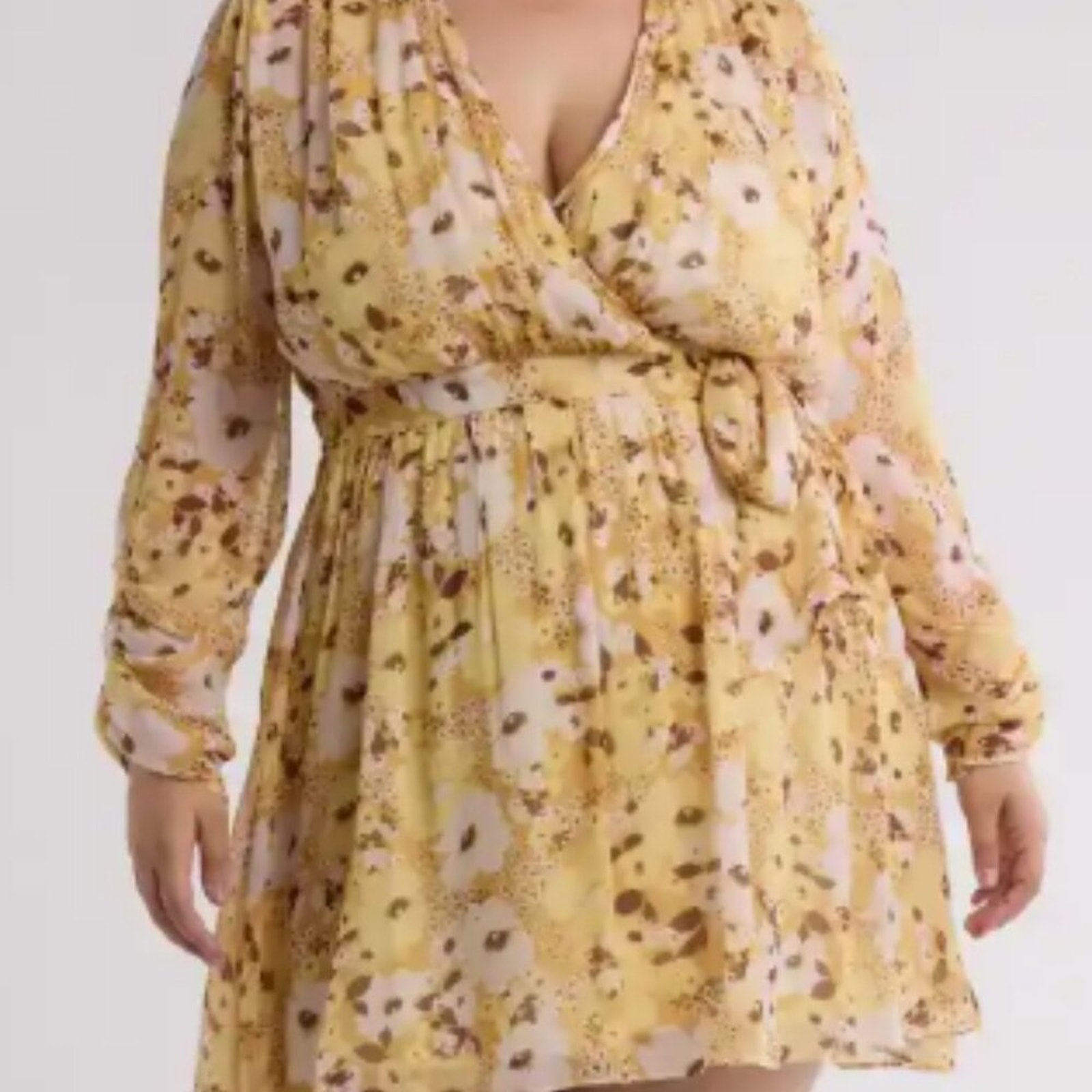Clara Floral Long Sleeve Silk Wrap Dress, Joie, 2x, Nwt